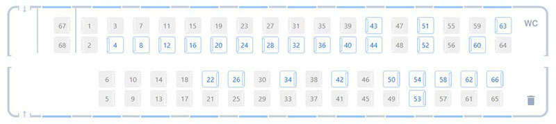 Нижние полки в вагоне четные или нечетные